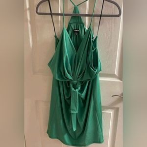 Express strappy emerald green dress size small